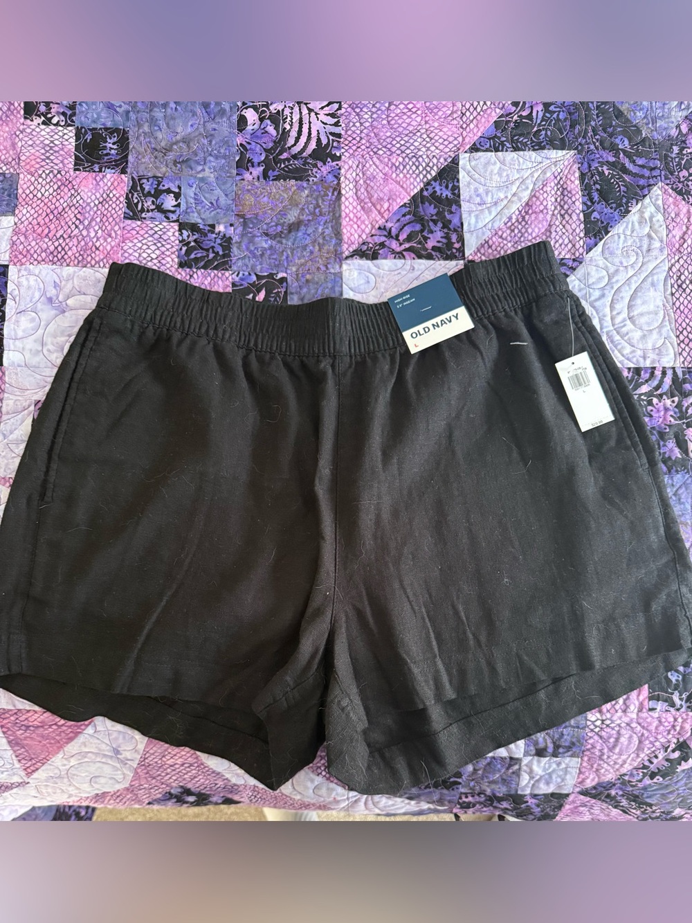 Old Navy Black Elastic-Waist Athletic Shorts